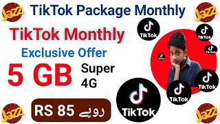 jazz monthly tiktok 5gb package code || jazz monthly tiktok package code #jazzcode