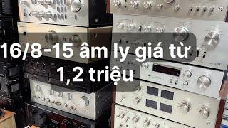 16/8 thanh lý 15c | âm ly, equilizer, tape đài |  | 15 cặp loa pioneer | | pioner sa5000 |