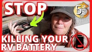 How To Keep Your RV House Battery From Dying Too Soon |5 Minute Tip