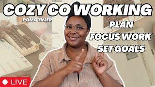 Cowork with me ! | LIVE chat Pomo Timer