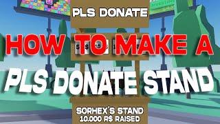 How To Make A PLS DONATE DONATION STAND | Roblox Studio