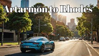 ￼ RIDING THROUGH Sydney's HOTTEST DAY 40°C in Artarmon to Rhodes Via Epping Rd 4K HDR 60 FPS