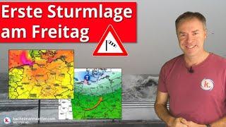 Am Freitag erste Sturmlage der Saison  - Wochenende Temperaturrückgang mit kalten Nächten