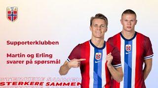 Erling og Martin svarer på spørsmål fra Supporterklubben