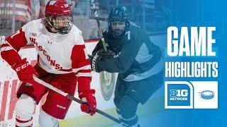 Michigan State at Wisconsin | Highlights | Big Ten Hockey | 12/06/2024