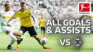 Marco Reus - All Goals & Assists vs. Borussia Mönchengladbach