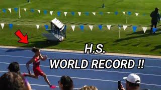 High School World Record !! | The Fastest American 4x100 HS in History | Victor Lopez 2024