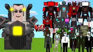 GMAN TOILET vs ALL ALLIANCE Battle in MINECRAFT PE