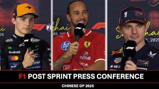 Hamilton, Verstappen & Piastri – F1 Post Sprint Press Conference | Chinese GP 2025!