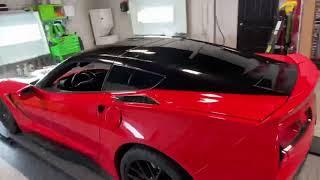 C7 Corvette 2 tone wrap by DeDona Tint and Sound