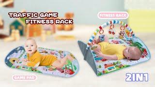 Traffic Theme Baby Gym Mat Visual, Hearing, Touch, Cognitive Early Development Play mats