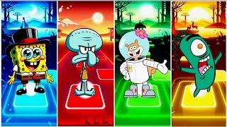 SPONGEBOB VS SQUIDWARD VS SANDY CHEEKS VS PLANKTON - TILES HOP