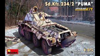 NEW! MiniArt Puma Sd.Kfz.234.2 1/35 (35414) kit review