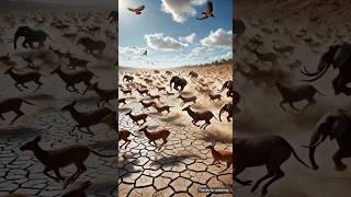 The monkey lives in the jungle but without water all the animals are dying  #ai #monkey #jungle