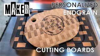 Making a Walnut and Maple end grain cutting board