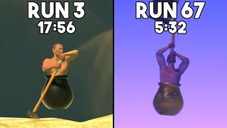 Here’s What 100 Speedruns of Getting Over It Looks Like