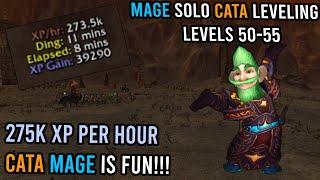 Mage AOE Cataclysm Leveling 50-55 | 275k xp per hour - Burning Steppes  |  KallTorak Pagle NA