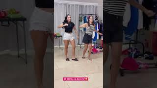JU E STEPHANY_SÁ JA COMECA A ENSAIAR DANCA DO CLIPE RAFA E LUIZ!! #shorts