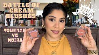 Battle of Cream Bronzers- Highend vs Drugstore! Tower28 Beauty vs Moira Cosmetics