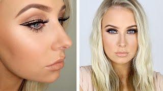 Gold Glam Winged Liner & Bronzed Skin Tutorial!