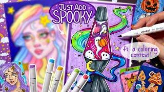 Color With Me in my NEW Halloween Coloring Book!  ft. a giveaway + coloring contest!