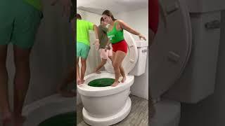 Giant Toilet is LAVA Green 3 #shorts