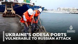 Odesa ports vital for Ukraine's economy struggle to stay open amid war and Russian attacks