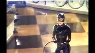 Michelle Pfeiffer whipped the heads off those four mannequins applause from the Batman Returns crew!