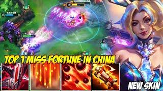 TOP 1 MISS FORTUNE IN CHINA WILD RIFT - PRESTIGE BATTLE BUNNY MISS FORTUNE (NEW SKIN)