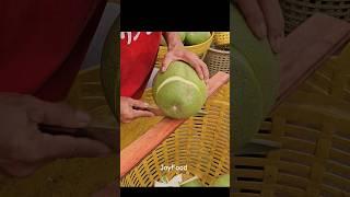 Cutting Pomelo - Fruit Cutting Skills