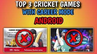 Top 3 Cricket Games With Career Mode In Android - Best Cricket Games For Android -