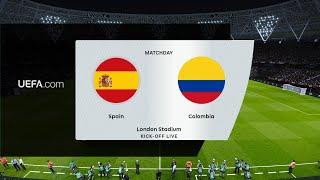 Spain vs Colombia | London Stadium | International Friendly | PES 2021