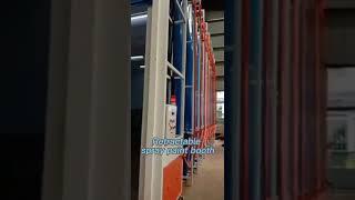 Retractable spray paint booth for big machine. #paintbooth #spraybooth #spraypaintings #carpainting