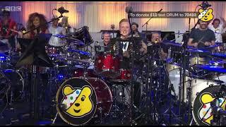 Owain Wyn Evans & Drummers perform the BBC News theme tune | Children in Need 24hr Drumathon  2021