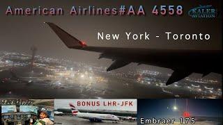 American Airlines - New York to Toronto Flight #ERJ 175