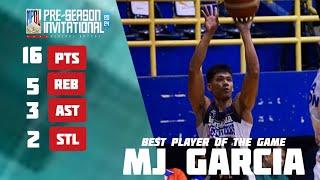 MJ GARCIA | BEST PLAYER OF THE GAME, 16 PTS 5 REB 3 AST 2 STL | MPBL PRE-SEASON INVITATIONAL 2024