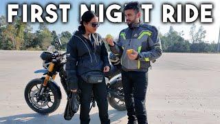 First time Riding Bike at night in Mountains | Triumph Scrambler 400x |