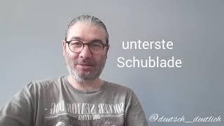 (aller)unterste Schublade