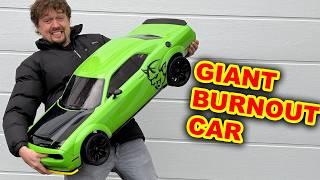 Worlds Biggest Petrol RC Burnout Car (rip tires)