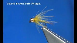 Tying the March Brown Euro Nymp by Davie McPhail