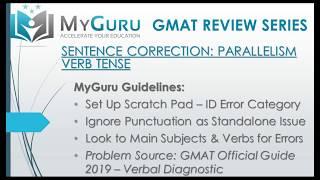 MyGuru Tutoring - GMAT Sentence Correction Verb Tense
