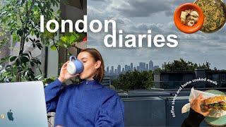 london diaries | simple days working from home, coffee shops, cosy weeknight dinners + shopping haul