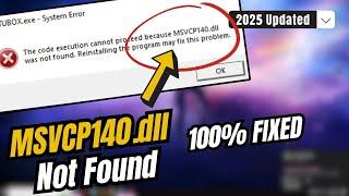 How to Fix msvcp140.dll Missing or Not Found ️ Error msvcp140.dll Not Found