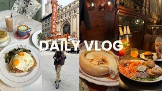 (Daily Vlog)｜Chicago pizza, bagels, and more food｜will you visit Chicago?