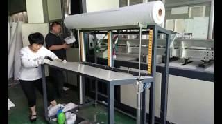 High speed small bobbin paper machine production line with shrink wrapping machine