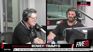 WATCH LIVE: Sports Show with Rowey & Timmy G