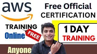 1 Day Free Training AWS & Get Free Official Certificate | Anyone Join | AWS Online Training