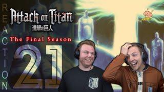 SOS Bros React - Attack on Titan Season 4 Episode 21 - The Rumbling