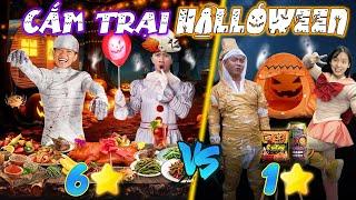 Thử Thách 25h Cắm Trại Hoá Trang Halloween Bằng Cách ĐẤU GIÁ 0 Sao vs 6 Sao - Tập 10