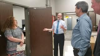 Granger Meador guides tour of BPS technology facility